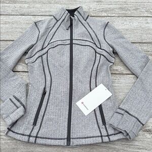 Lululemon Define Jacket Herringbone size 6 NWT BLACK WHITE 🖤